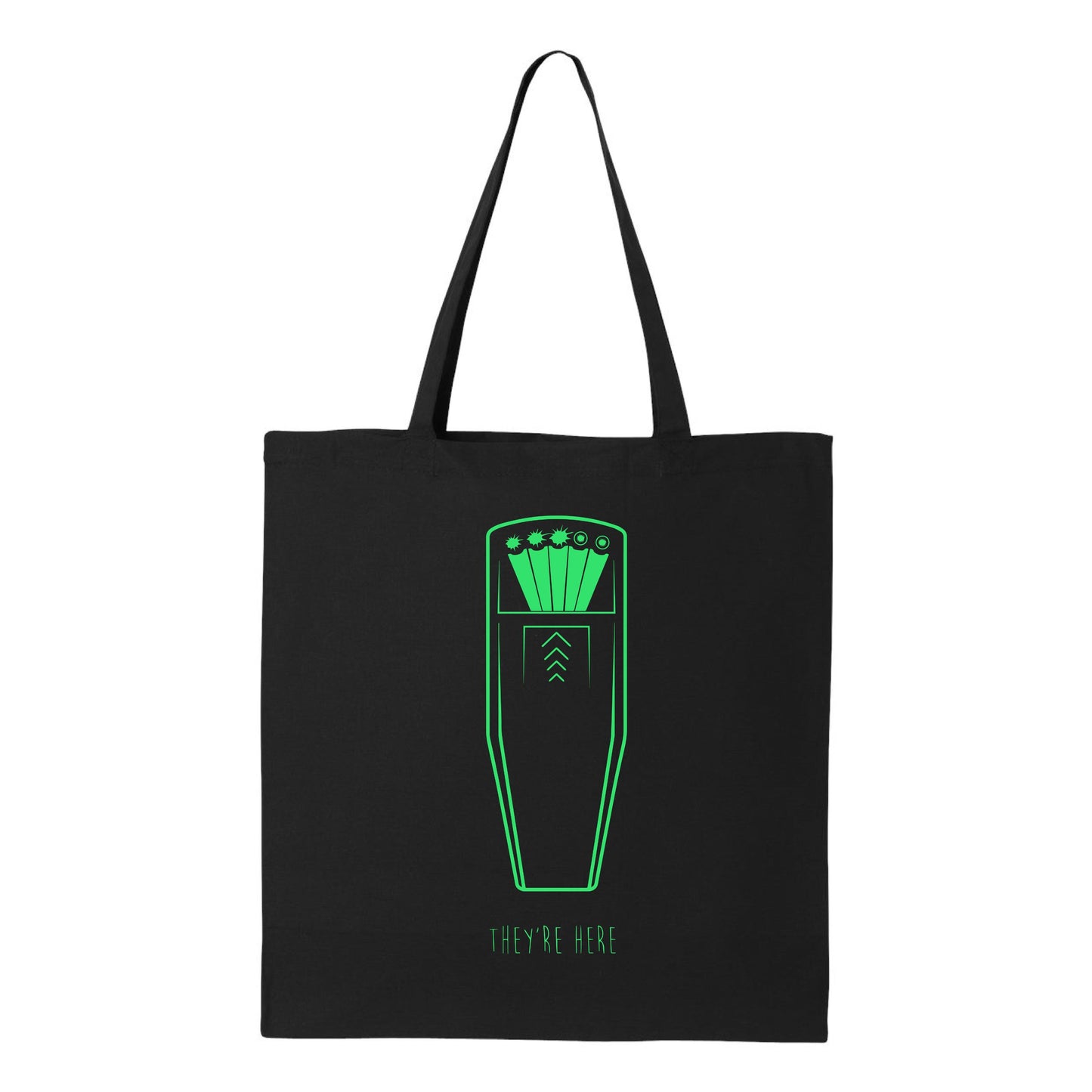 "They're Here" Glow-in-the-dark K2 Tote