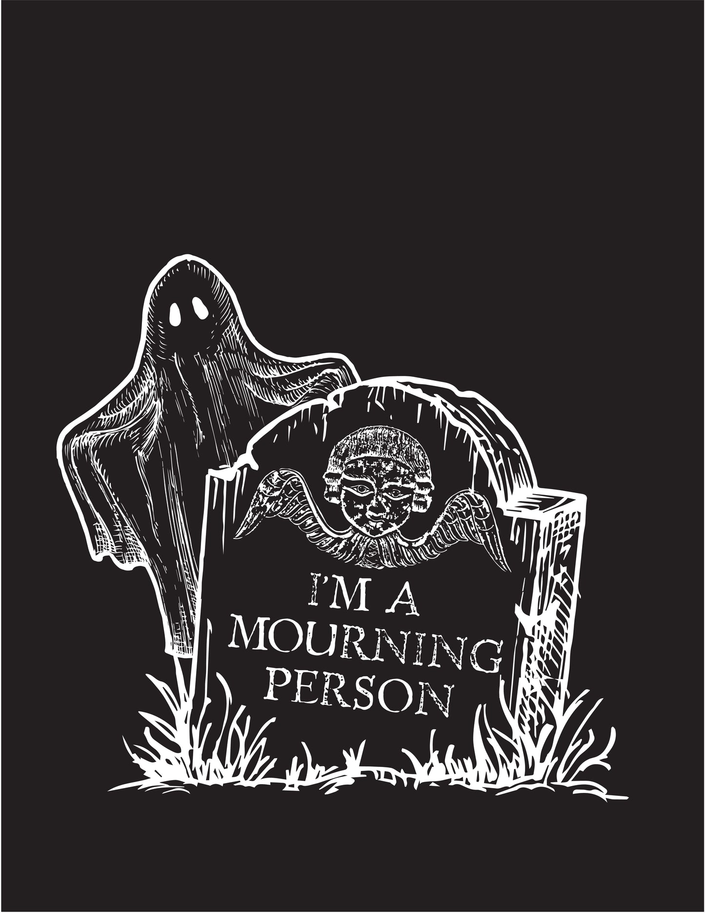 I'm A Mourning Person - Sweatshirt - Glow-in-the-dark Ink